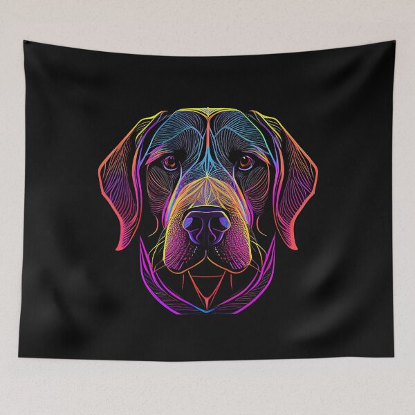 Item preview, Black Labrador Dog Colorful Paint Splash designed and sold by rafaeltto.