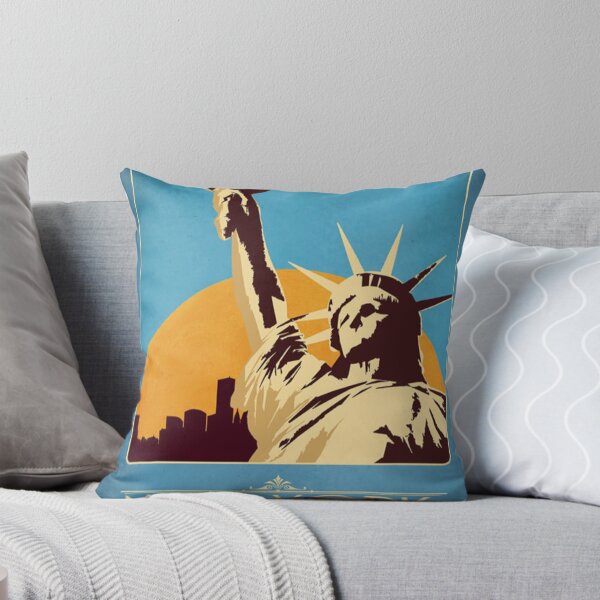Item preview, New York The Empire State Retro Poster  designed and sold by DigiArtyst.