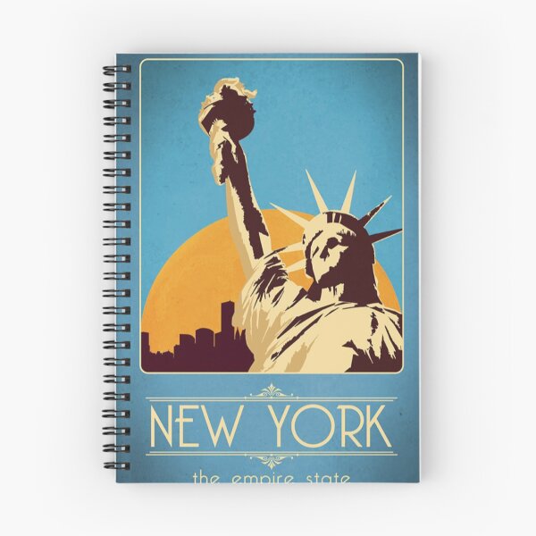 Item preview, New York The Empire State Retro Poster  designed and sold by DigiArtyst.