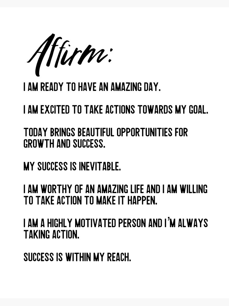 Affirmation For Success