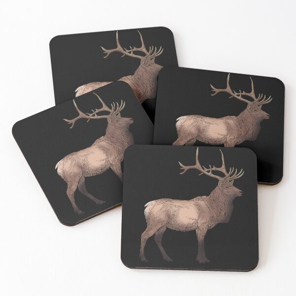 Item preview, Elk drawing, colored version designed and sold by DaveDanchuk.