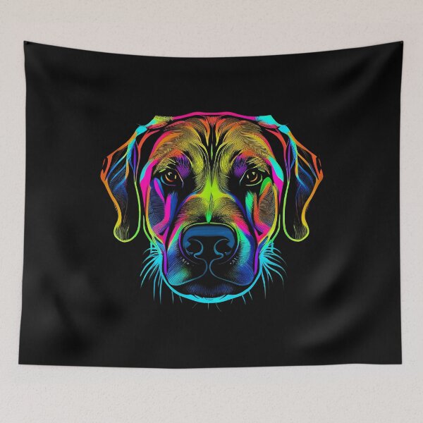Item preview, Black Mouth Cur Dog Colorful Paint Splash designed and sold by rafaeltto.
