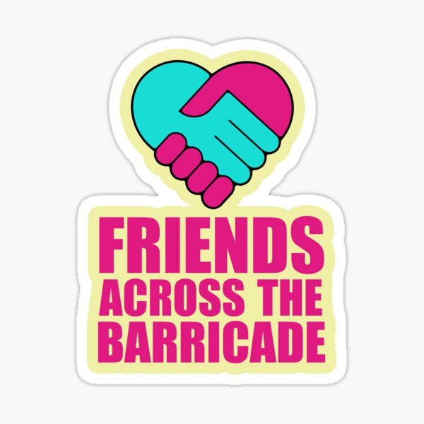 Vista previa del artículo con la obra «Amigos al otro lado de la barricada», diseñado y vendido por GodsFlagFandom.