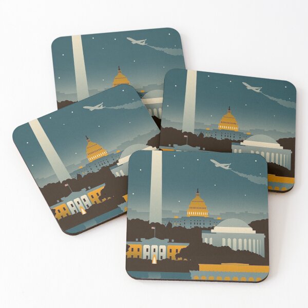 Item preview, Washington DC Retro Poster  designed and sold by DigiArtyst.