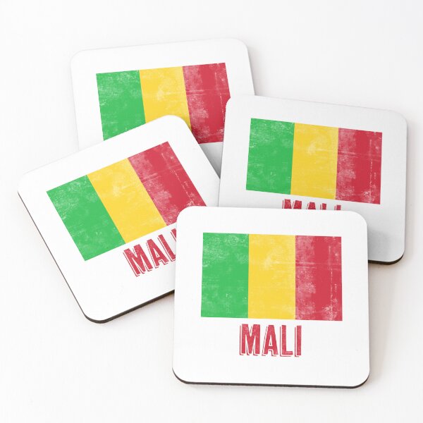 Item preview, Flag of Mali "Grunge" look. designed and sold by KTSubz Faith & Fun Designs.