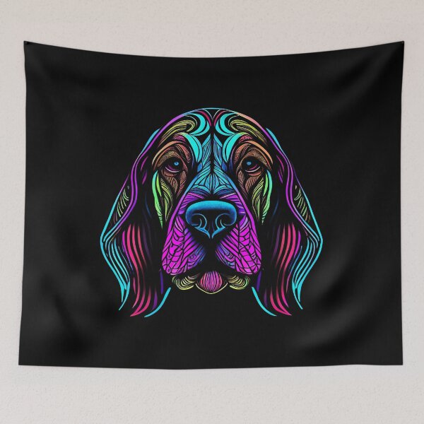 Item preview, Blue Lacy Dog Colorful Paint Splash designed and sold by rafaeltto.