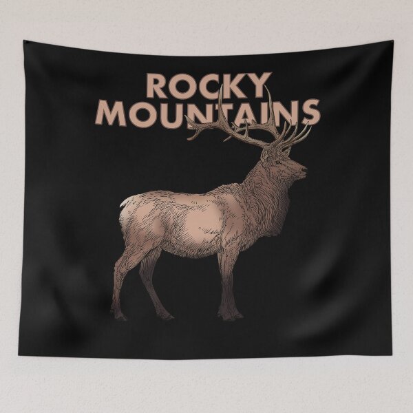 Item preview, Montañas Rocosas: dibujo de alce, versión en color designed and sold by DaveDanchuk.