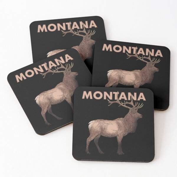 Item preview, Montana  - Elk drawing, colored version designed and sold by DaveDanchuk.