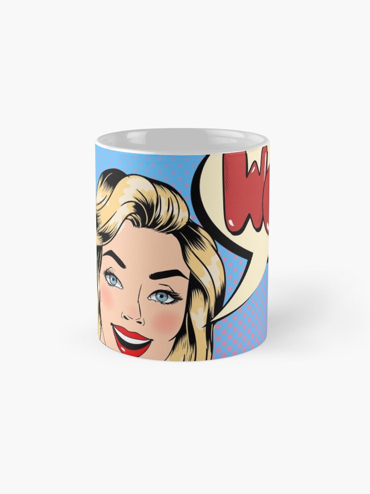 Taza de café for Sale con la obra «Mujer Chica feliz
