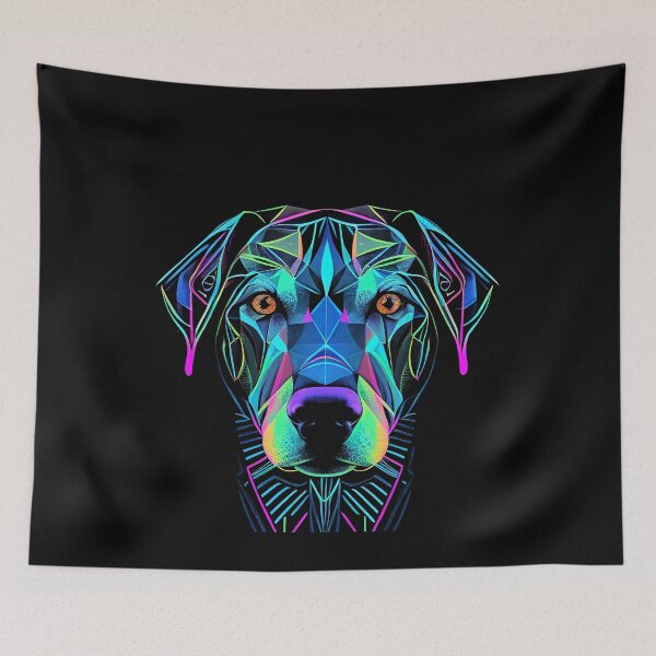 Item preview, Blue Lacy Dog Colorful Paint Splash designed and sold by rafaeltto.