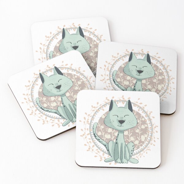 Item preview, Zen Cat designed and sold by dewdabbledesign.