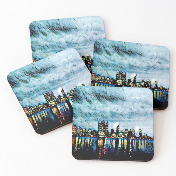 Item preview, Perth City blue designed and sold by FlossOrFi.