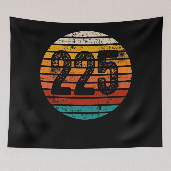 Item preview, Distressed Vintage Sunset 225 Area Code designed and sold by Gold Wings Tees.