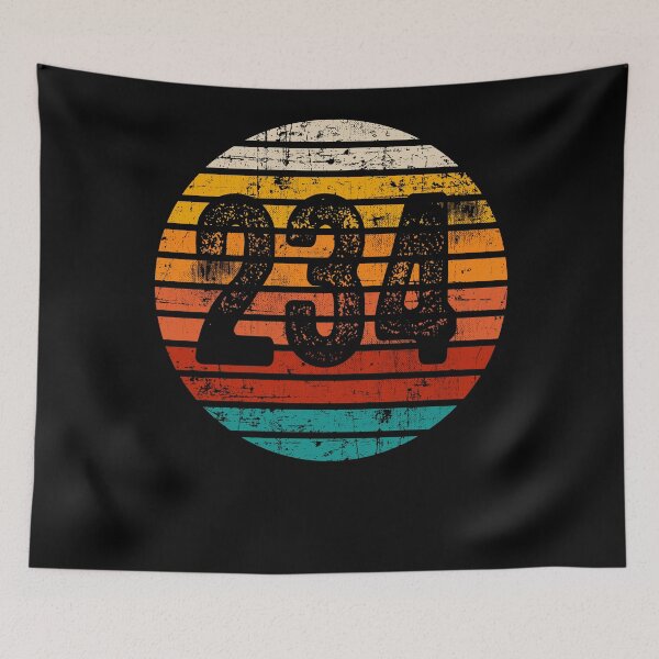 Item preview, Distressed Vintage Sunset 234 Area Code designed and sold by Gold Wings Tees.