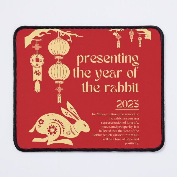 Item preview, Chinese New Year Rabbit Year Of The Rabbit Chinese New Year 2023 Design designed and sold by CandyDroidMerch.