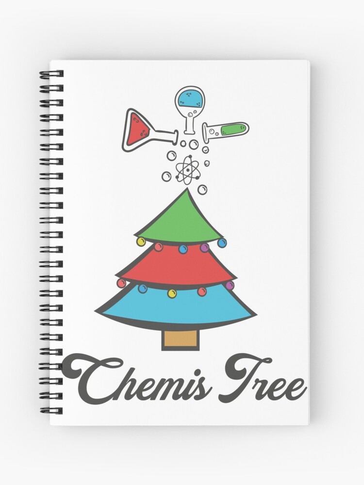 Cuaderno de espiral «Regalo de Navidad árbol de Química Chem» de  shirtbubble | Redbubble