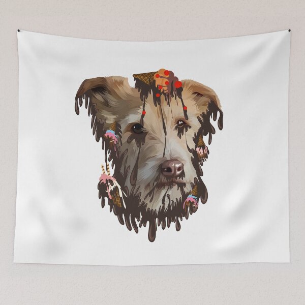 Item preview, Chocolate grime art dog designed and sold by AmsaOza.