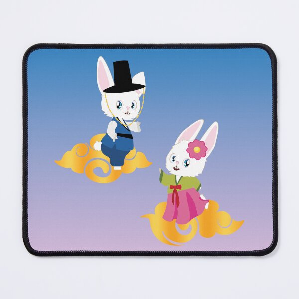 Item preview, Rabbits in hanbok designed and sold by AnnArtshock.
