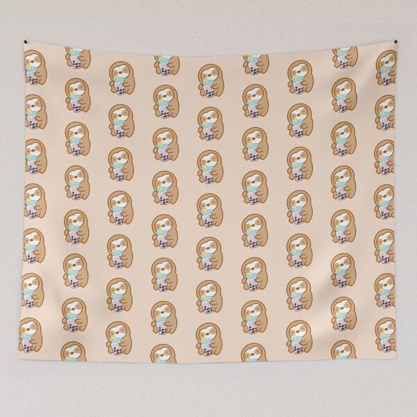 Item preview, Lindo perezoso de té con leche Taro Boba designed and sold by theslothinme.