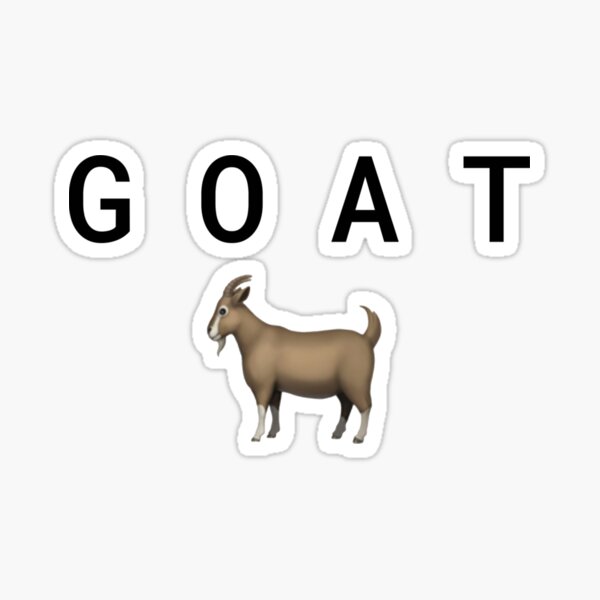 "GOAT emoji " Sticker for Sale by NanousWay Redbubble