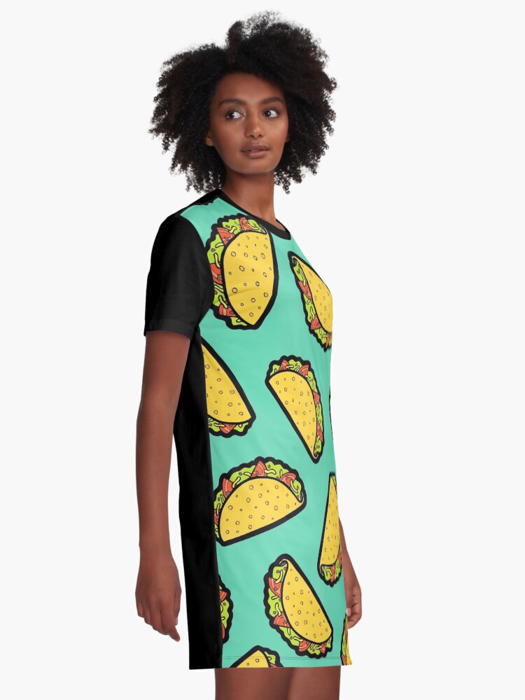 Alternate view of It's Taco Time! Graphic T-Shirt Dress