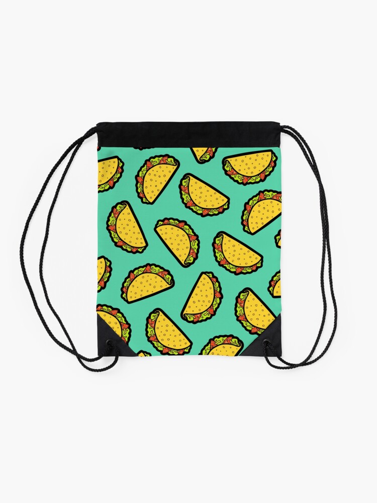 Alternate view of It's Taco Time! Drawstring Bag