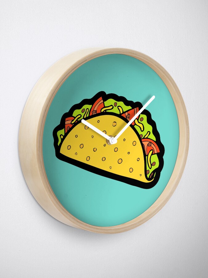 Alternative Ansicht von Es ist Taco-Zeit! Uhr