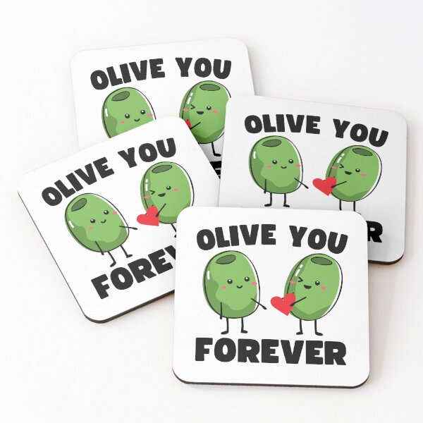 Item preview, Olive You Forever Valentines Day designed and sold by to-esu.