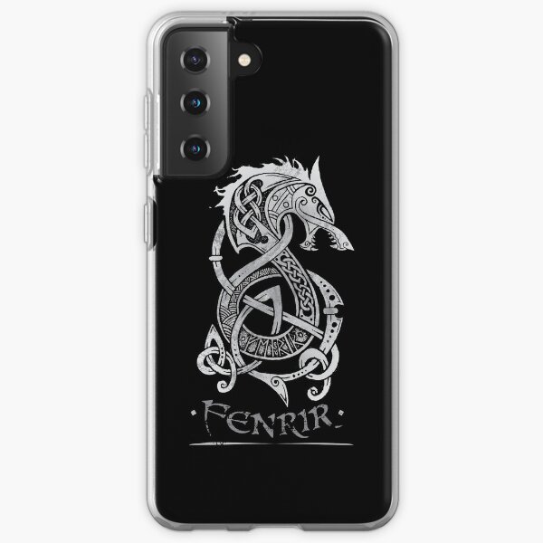 Fenrir: The Monster Wolf of Norse Mythology (Gray) Samsung Galaxy Soft Case