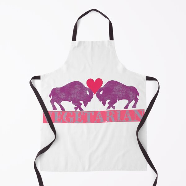 Item preview, Vegetarian with Two Buffaloes and a Heart designed and sold by thelivingrp.