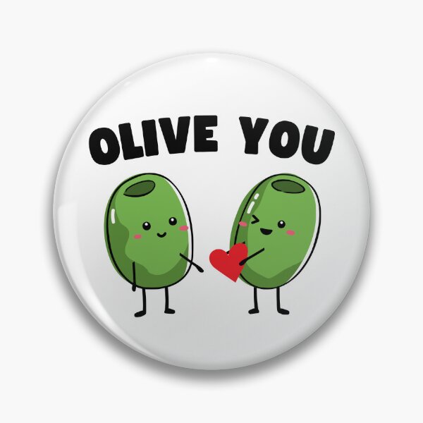 Item preview, Olive You Valentines Day Cute Foods designed and sold by to-esu.