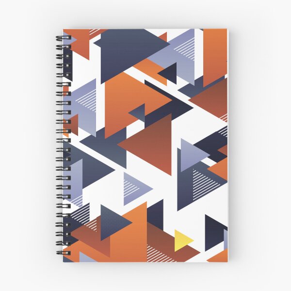 Item preview, Geometric Triangle Colorful Pattern, Abstract, Orange, Purple designed and sold by hedru.