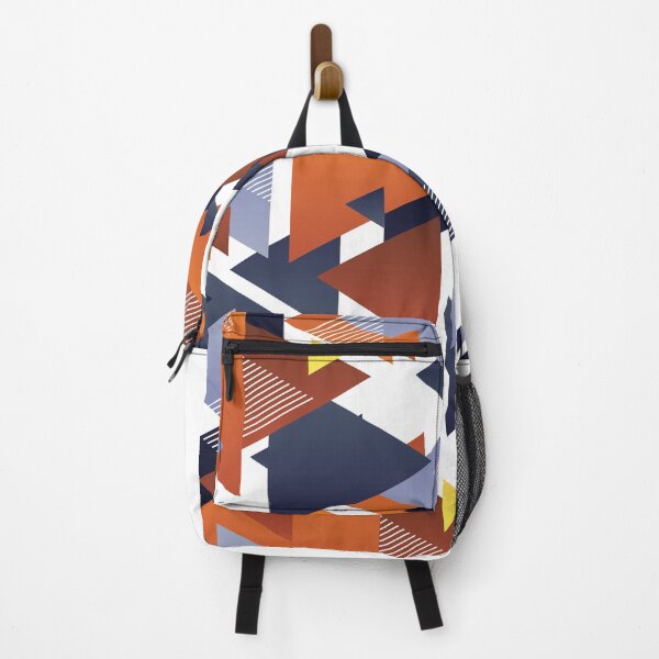 Item preview, Geometric Triangle Colorful Pattern, Abstract, Orange, Purple designed and sold by hedru.