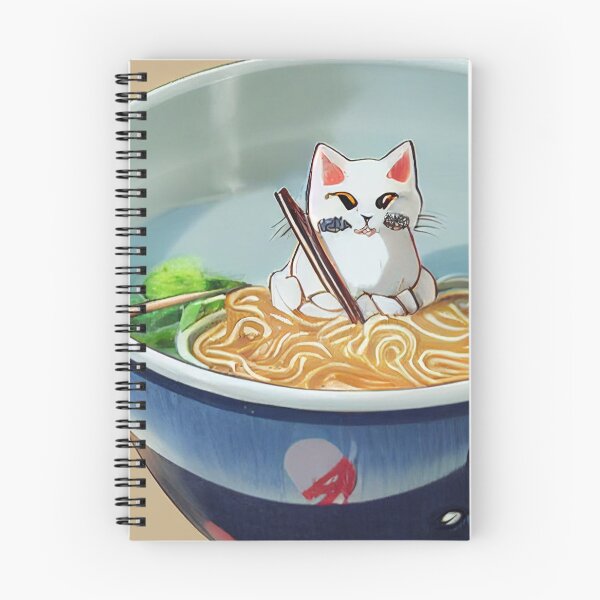 Item preview, Kawaii Ramen Cat 可愛いラーメン猫 designed and sold by Yenbox.