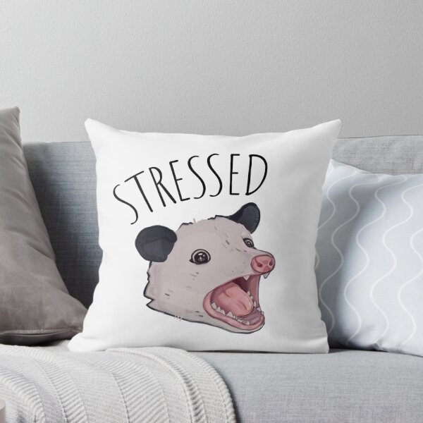 Item preview, Anxiety Stress Possum, Cute screaming Opossum designed and sold by Mossysplashart.