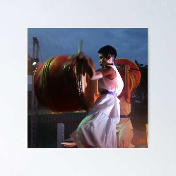 Item preview, Young drummer performer on a culture festival 3SQ designed and sold by kall3bu.
