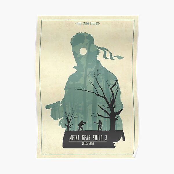 Metal Gear Solid 3 "Snake Eater" Minimalist Art Poster