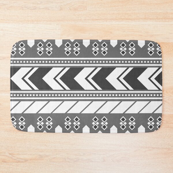 Item preview, Abstract African pattern Bogolan Indigo Mudcloth Fabric Pattern and  Geometric square design, Modern Arrow pattern and Traditional African art design designed and sold by Gugurat.