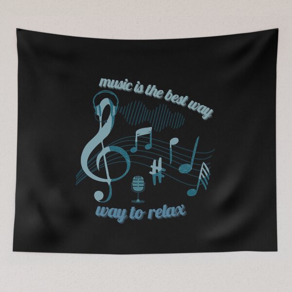 Item preview, music is the best way to relax designed and sold by Spicy Tomato.