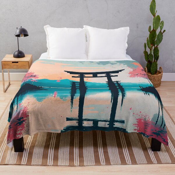 Item preview, Torii Gate in Kyoto | Gate on Kyoto Lake designed and sold by CosmicLoots.