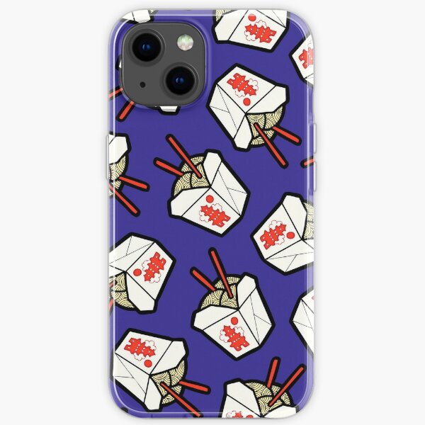 Take-Out Noodles Box Pattern iPhone Soft Case