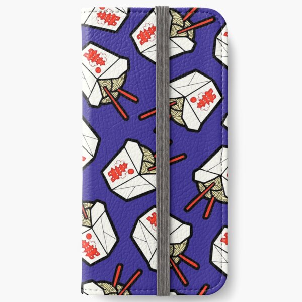Take-Out Noodles Box Pattern iPhone Wallet