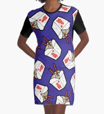 Vestido camiseta Patrón de caja de fideos para llevar