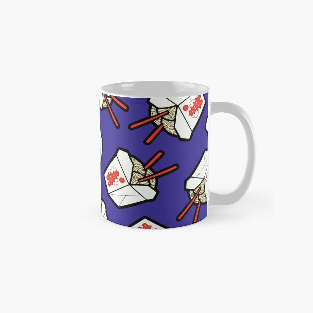Take-Out Noodles Box Pattern Classic Mug