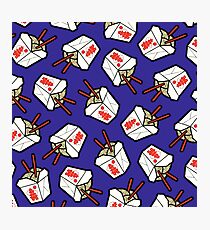 Take-Out Noodles Box Pattern Photographic Print