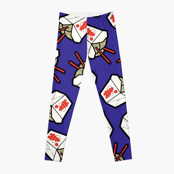 Take-Out Noodles Box Pattern Leggings