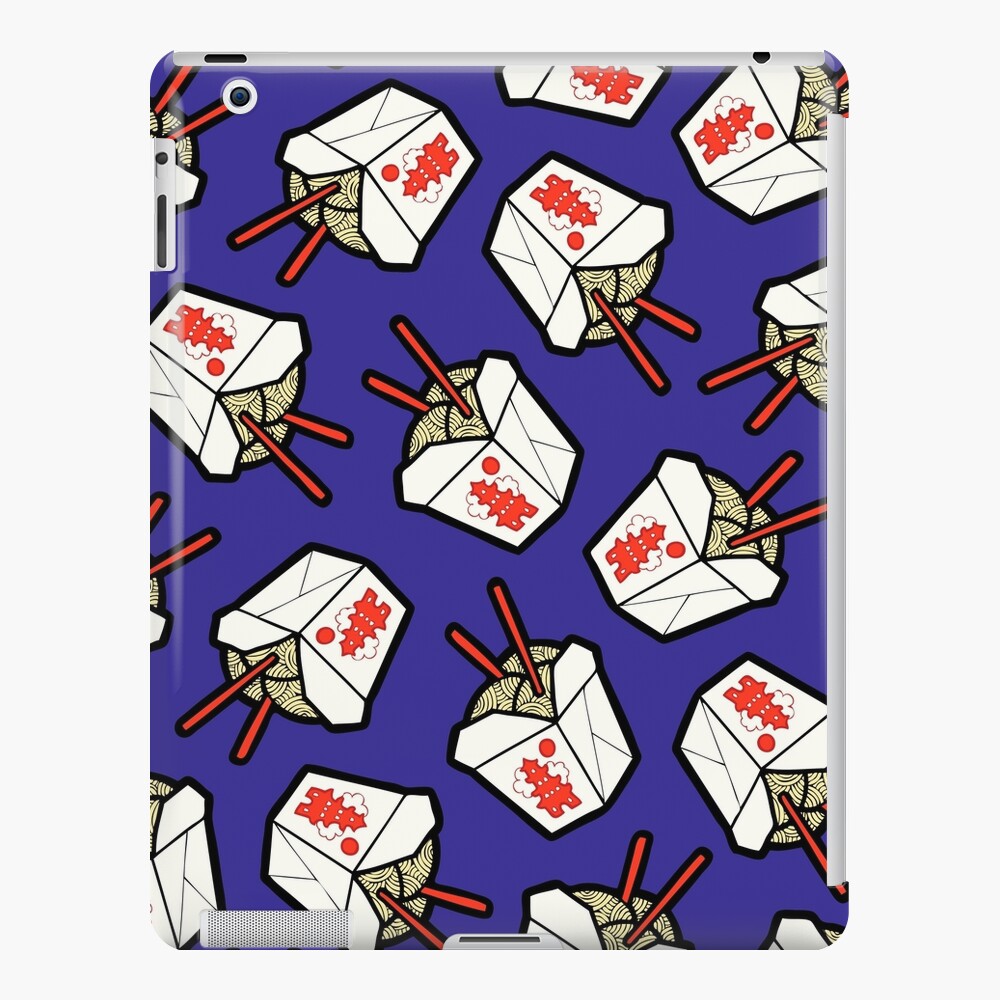 Take-Out Noodles Box Pattern iPad Case & Skin