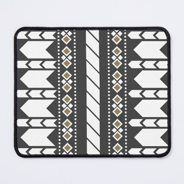 Item preview, Abstract African pattern Bogolan Indigo Mudcloth Fabric Pattern and  Triangles geometric square, Arrow Pattern and Traditional African art design designed and sold by Gugurat.