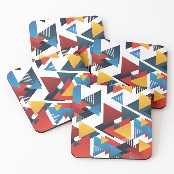 Item preview, Terrific Triangle Pattern - Abstract, Orange, Red, Bluish Shades designed and sold by hedru.