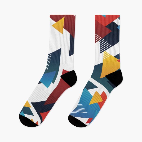 Item preview, Terrific Triangle Pattern - Abstract, Orange, Red, Bluish Shades designed and sold by hedru.